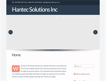 Tablet Screenshot of hantecsolutions.com